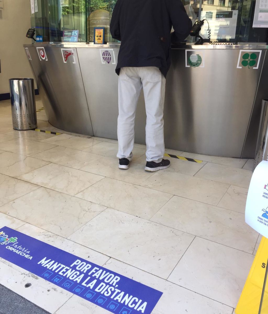 Lotería Ormaechea se ha adaptado a las medidas de seguridad.