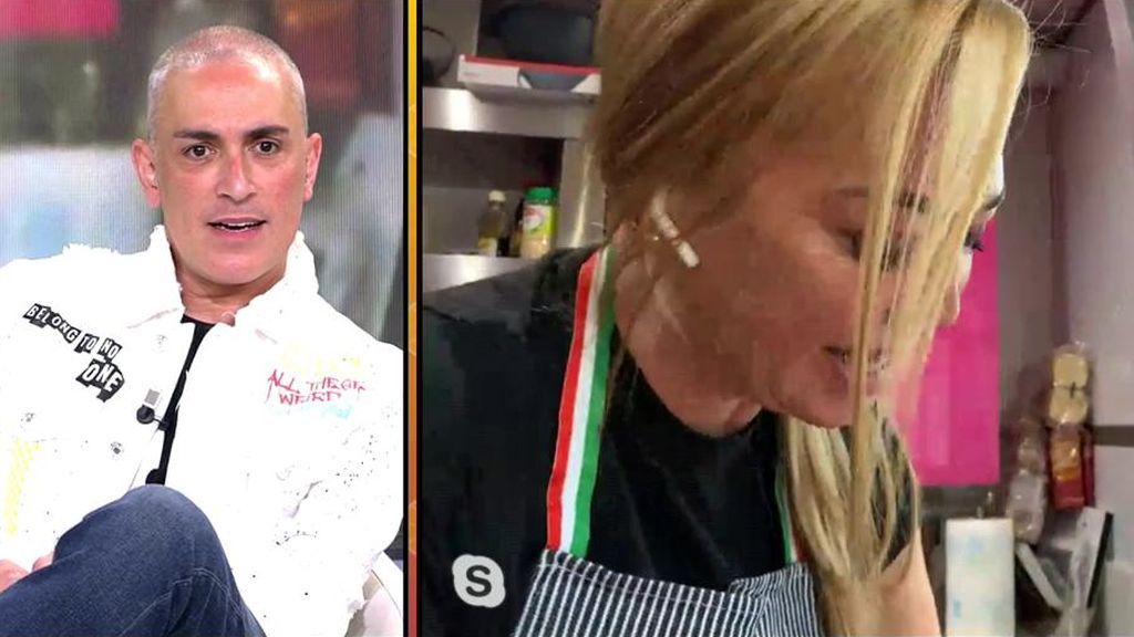 Belén Esteban nos prepara bacalao con tomate mientras los colaboradores le toman el pelo