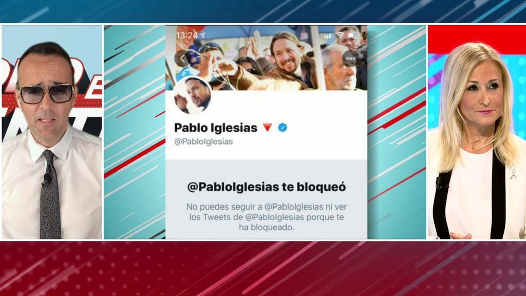 Pablo Iglesias bloquea a Cifuentes después de su polémico tuit: “He sufrido un ataque brutal en las redes”