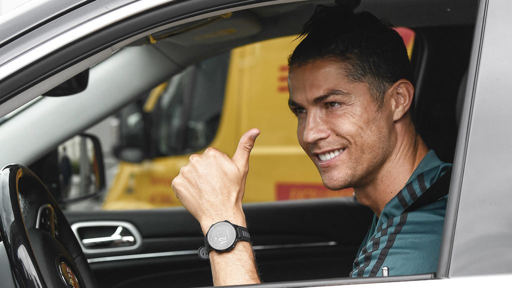 Cristiano Ronaldo, en las instalaciones de la Jvuentus.