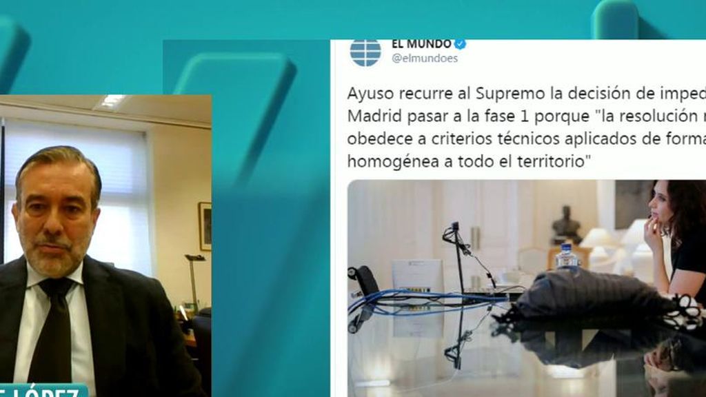 Consejero de Justicia de la Comunidad de Madrid, tras el recurso al Supremo: "Que nadie entienda que esto es un enfrentamiento"