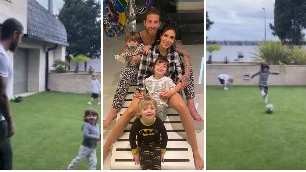 Sergio Ramos monta un campamento de entrenamiento para sus hijos: "Ya están listos para debutar"