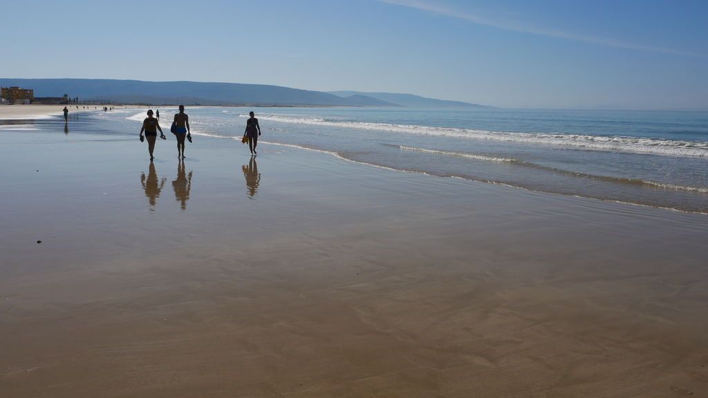 Paseando por la playa en Barbate