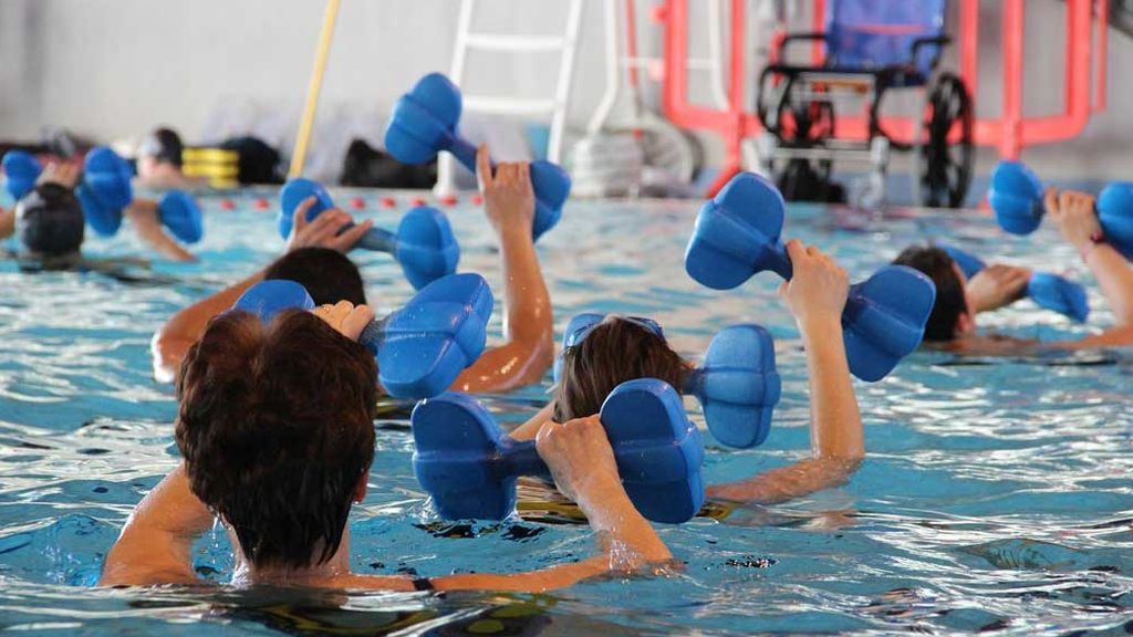 Ejercicio en la piscina