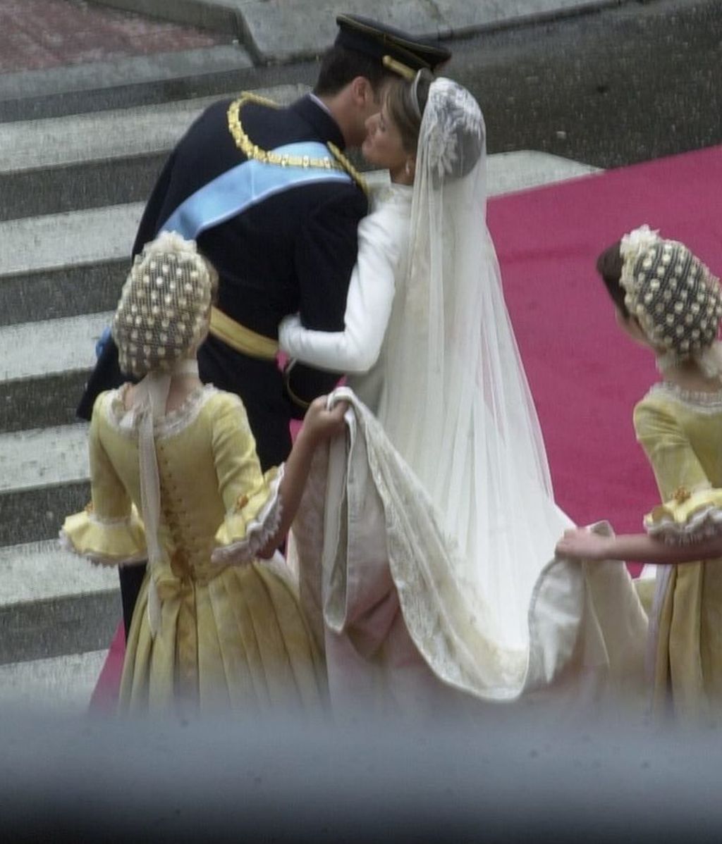 El beso de Felipe y Letizia