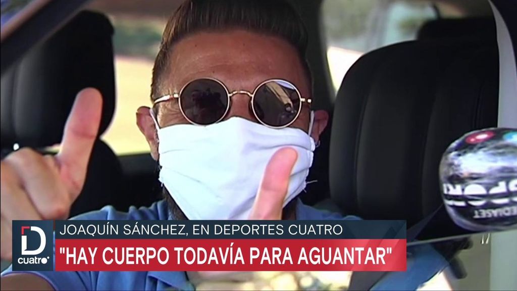 Joaquin, saludando a los seguidores de Deportes Cuatro