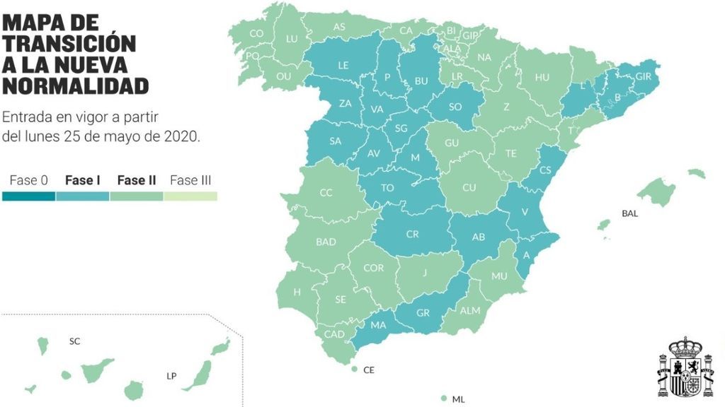 mapa de la desescalada