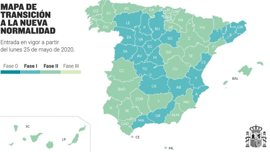 mapa de la desescalada