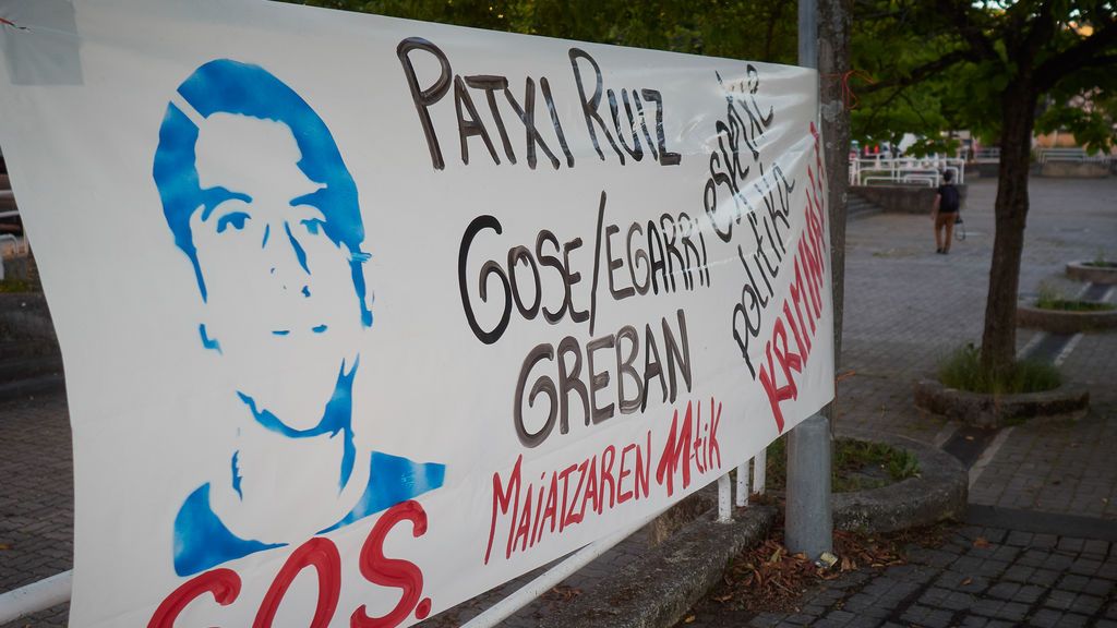 Protesta a favor del preso de ETA, Patxi Ruiz Protesta a favor del preso de ETA, Patxi Ruiz