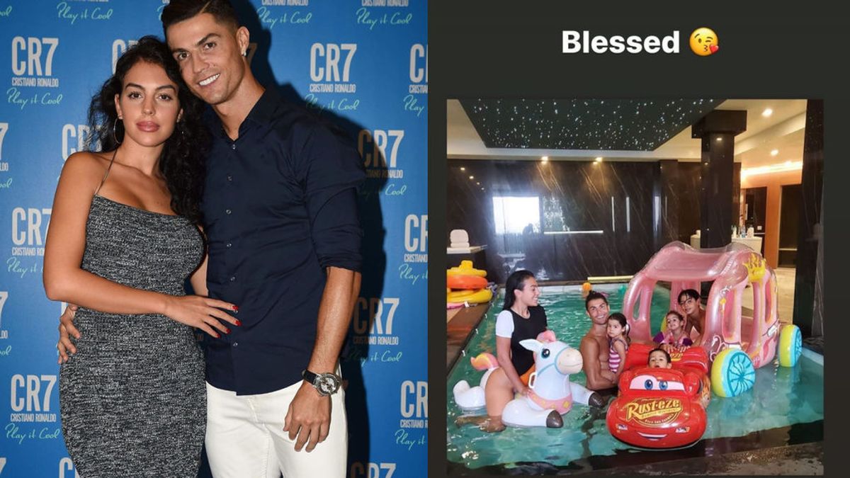 El mejor plan de Cristiano Ronaldo y Georgina: juegos, risas y piscina con sus hijos