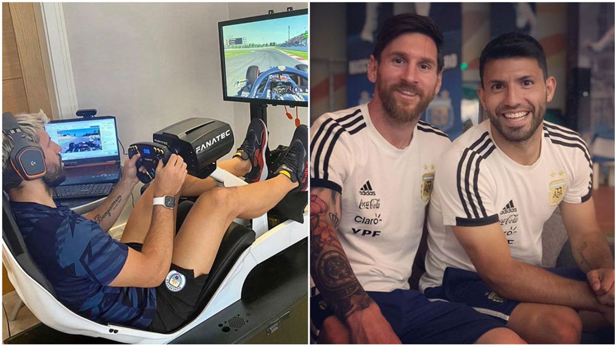 Agüero habla con Messi en su retransmisión de Twitch y su conversación da la vuelta al mundo: "¿Para qué escribiste a las nueve de la mañana?