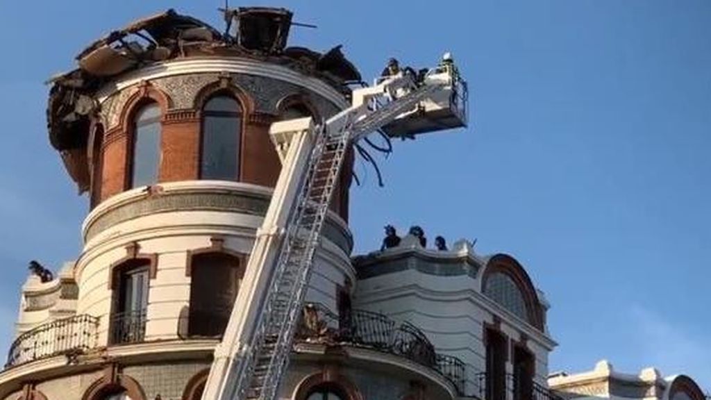 Derrumbe en Madrid: se cae la cúpula de un edificio causando numerosos daños