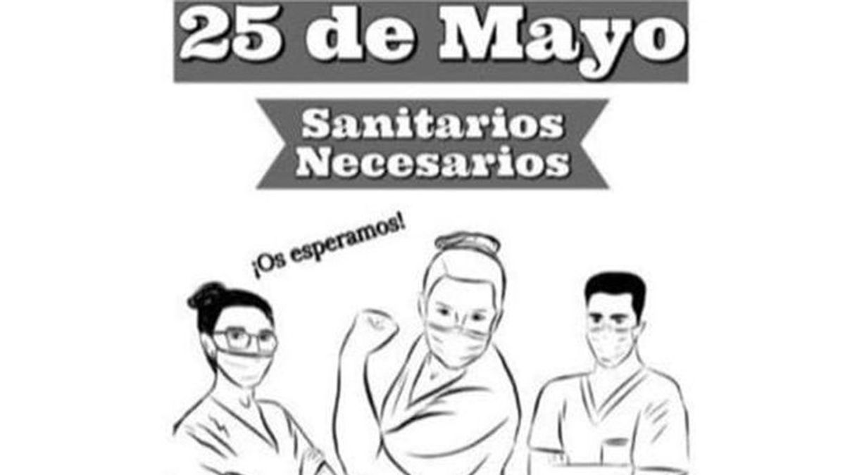 Sanitarios de varios hospitales madrileños convocan una protesta el 25 de mayo a las 20 horas