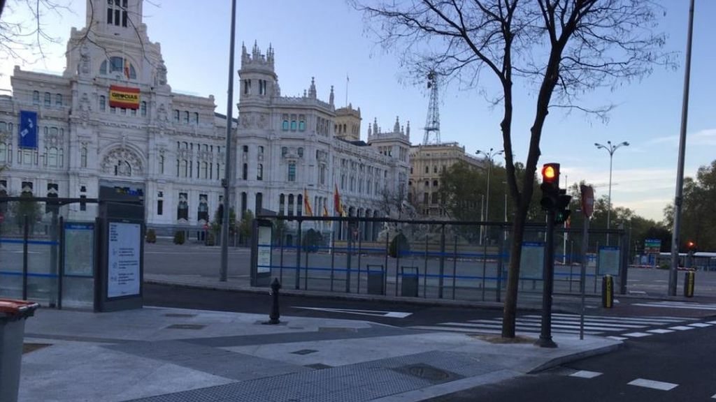 Las calles de Madrid, vacías