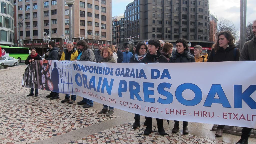 Protesta a favor del acercamiento de presos a Euskadi Protesta a favor del acercamiento de presos a Euskadi