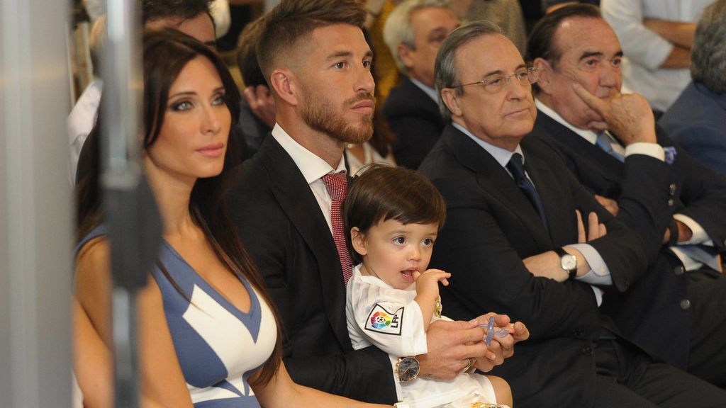 Sergio Ramos, en su último acto de renovación con el Madrid en 2015.