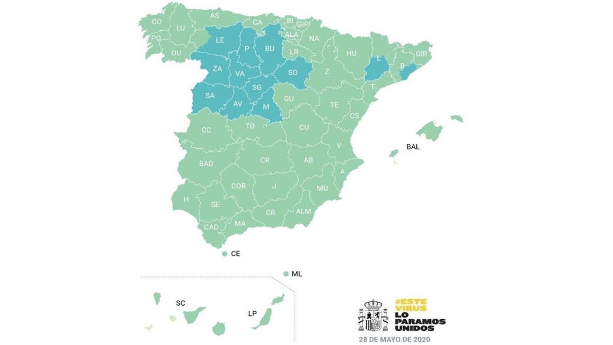 45.000 vecinos de cuatro islas entran en fase 3, mientras Madrid y Barcelona siguen en la 1