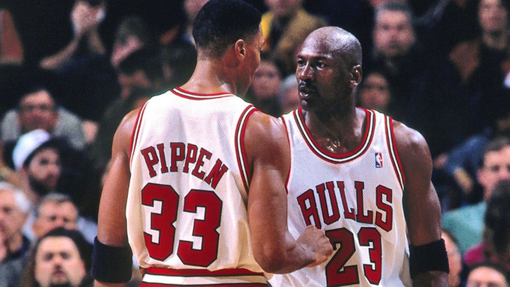 Jordan y Pippen en su etapa en los Bulls