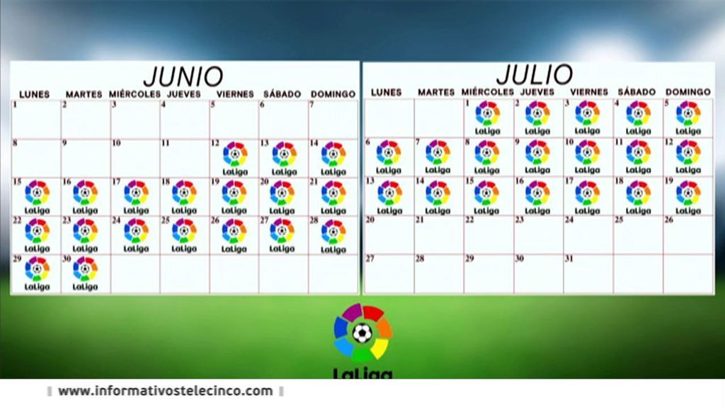 Calendario de la Liga.