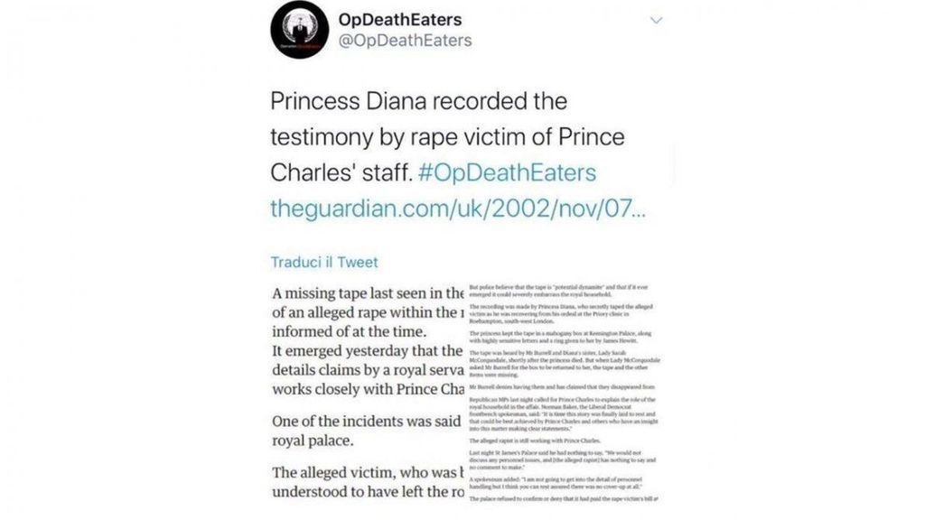 OpDeathEaters: muerte princesa Diana