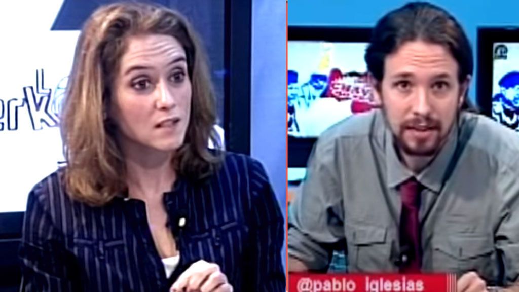 El pasado de Isabel Díaz Ayuso como tertuliana de Pablo Iglesias, con quien se iba "de cañas"