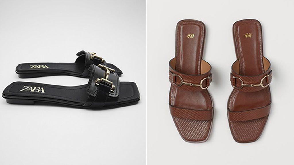 Sandalias de Zara y H & M
