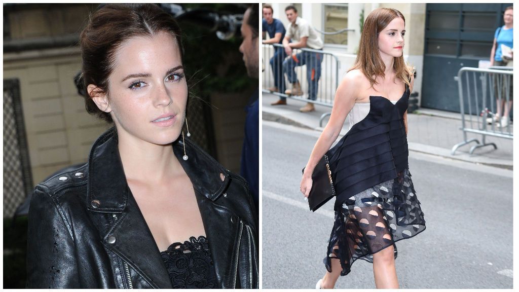Emma Watson, durante la semana de la moda de París.