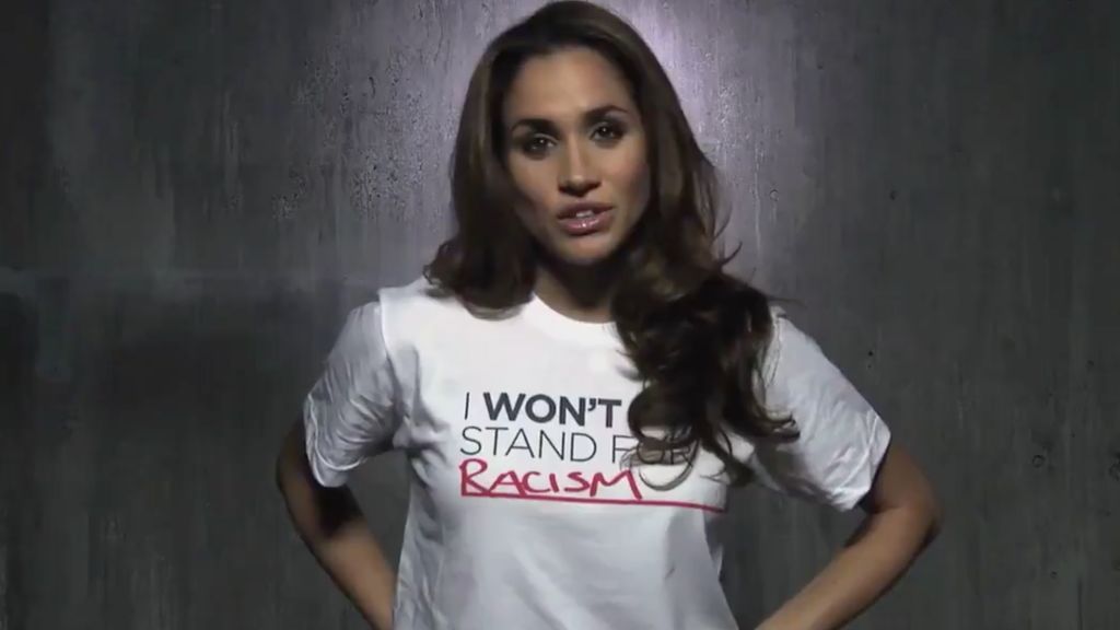 Meghan Markle participó en una campaña para luchar contra el racismo: "He escuchado insultos y chistes ofensivos"