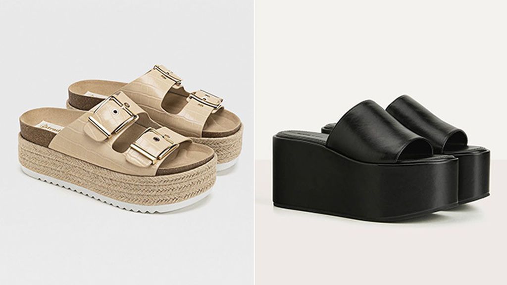 Sandalias de Stradivarius y Bershka