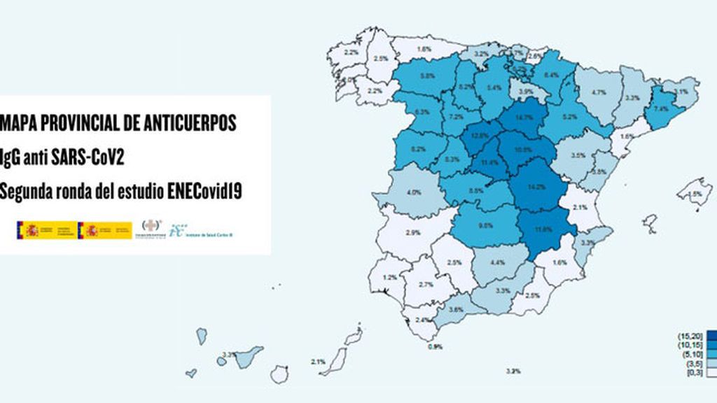 España, lejos de la inmunidad: solo un 5,2% tiene anticuerpos