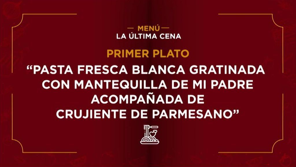 El menú de la cena de María Patiño y Chelo Gª Cortés