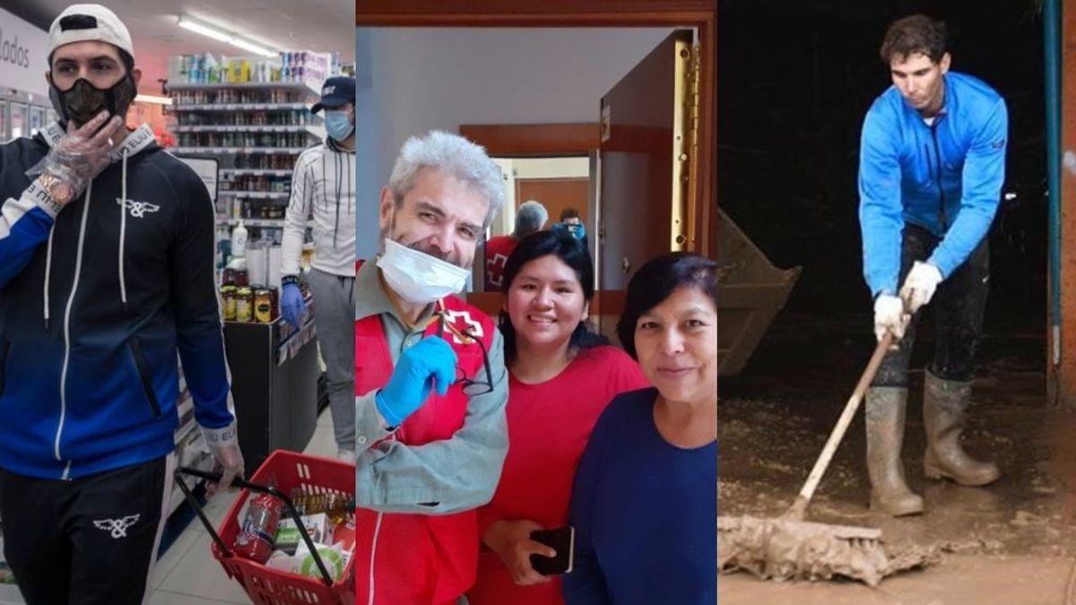 Omar Montes, Nadal, Caprile… famosos que se remangan para ayudar