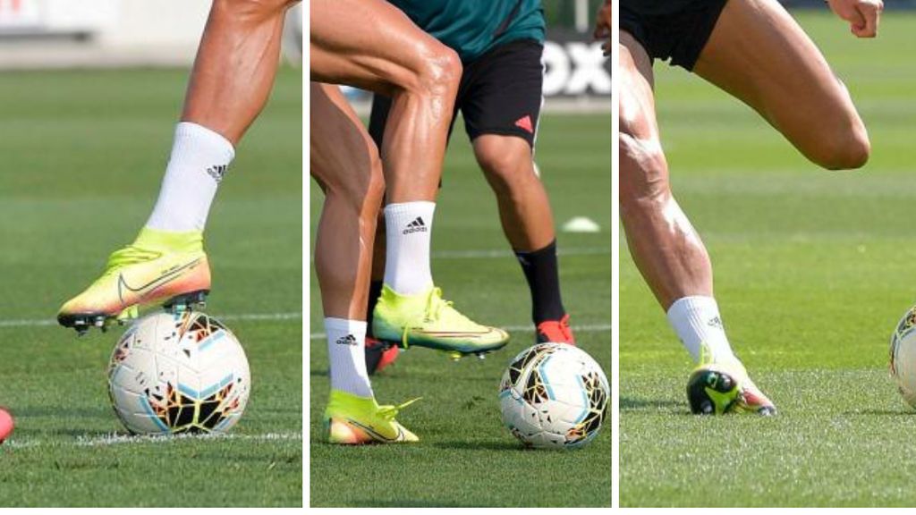 Detalle en las botas de Cristiano Ronaldo