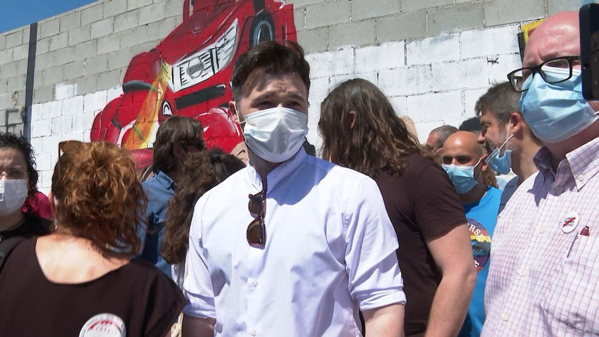 Gabriel Rufián participa en las protestas de 3.000 trabajadores contra el cierre de Nissan: "Lo que toca es calle, calle y calle" Gabriel Rufián participa en las protestas de 3.000 trabajadores contra el cierre de Nissan: "Lo que toca es calle, calle y calle"