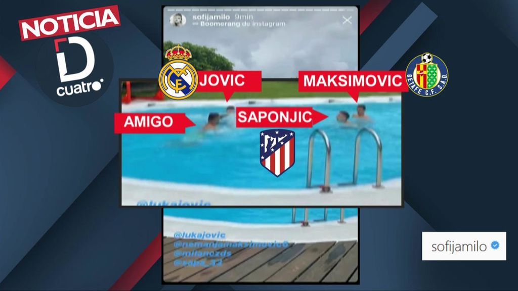 Jovic, Maksimovic y Saponjic se van juntos de barbacoa y desoyen las recomendaciones sanitarias de LaLiga