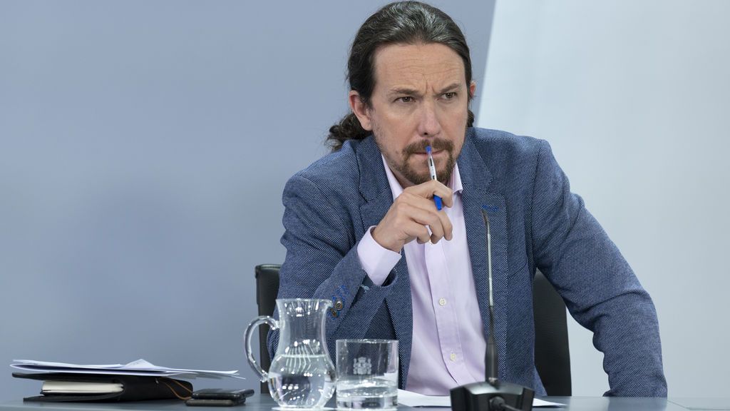 Pablo Iglesias, en la rueda de prensa en Moncloa Pablo Iglesias, en la rueda de prensa en Moncloa