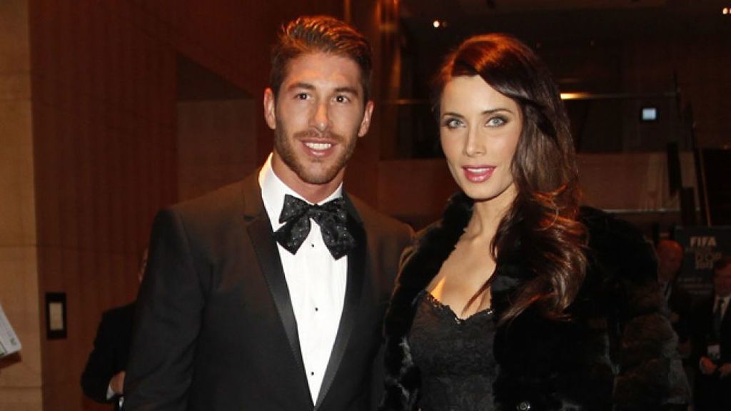 Pilar Rubio y Sergio Ramos, en la gala del Balón de Oro, donde confirmaron su relación.