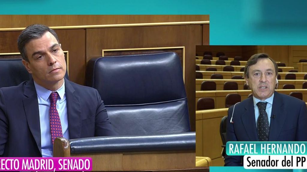 Rafael Hernando, senador del PP: "El señor Sánchez no llama a nadie y vive de sus aliados"