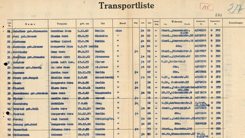 Transportliste Berlin