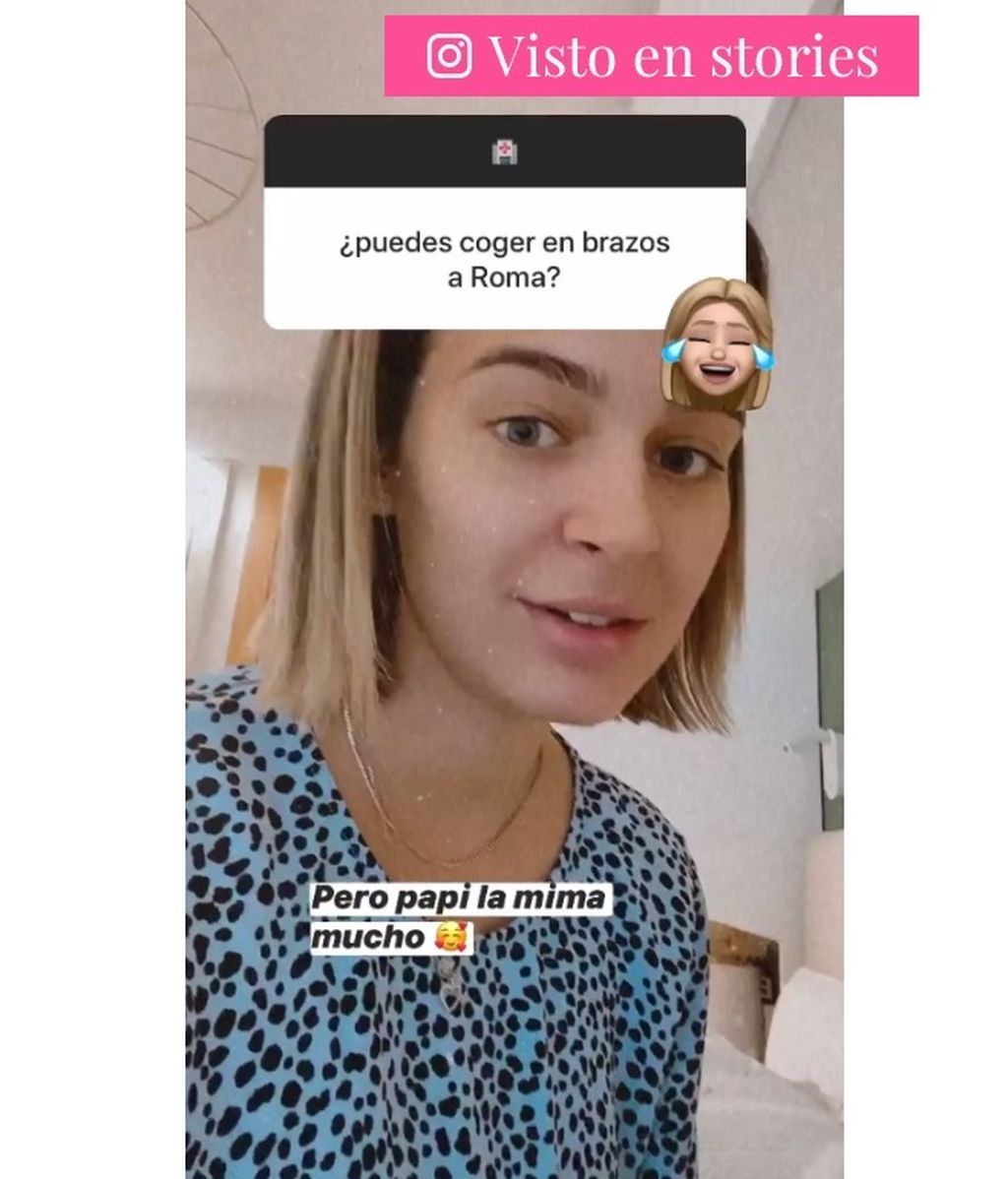 Laura reconoce no poder coger a Roma tras su operación