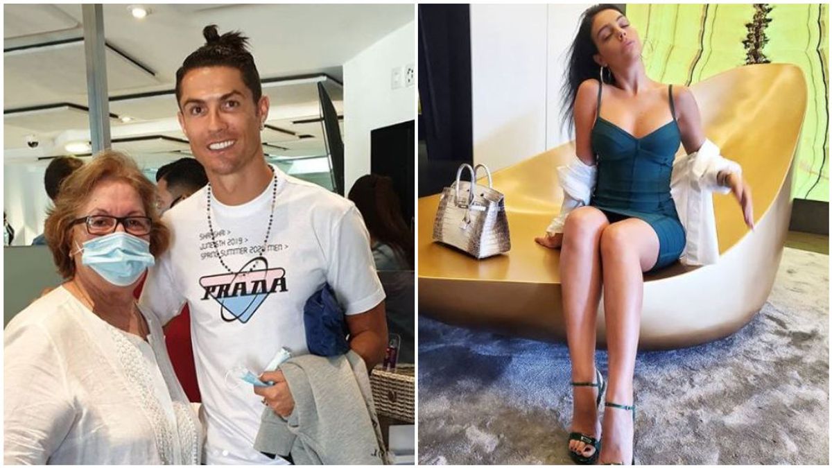 Cristiano Ronaldo y Georgina, en redes sociales.