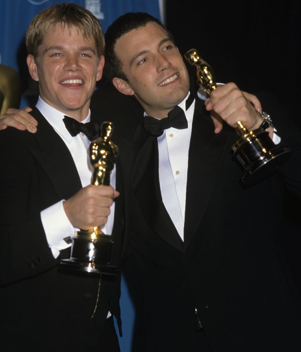 Damon y Affleck con sus Oscar