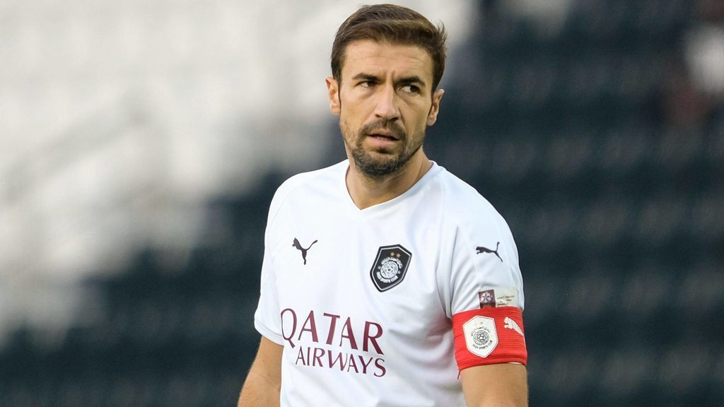 Gabi, en un partido con el Al-Sadd. Gabi, en un partido con el Al-Sadd.