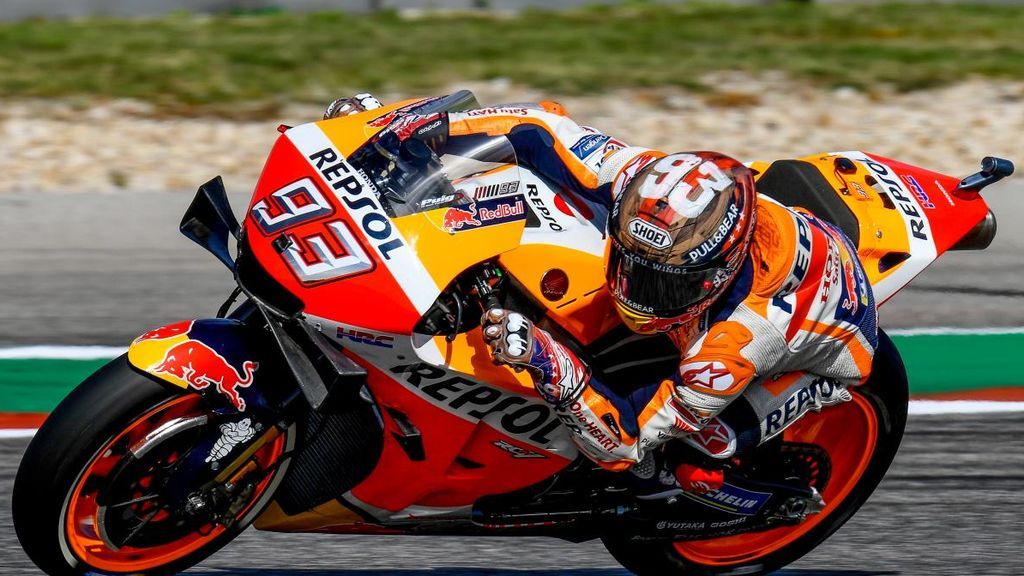 Marc Márquez en una carrera de MotoGP