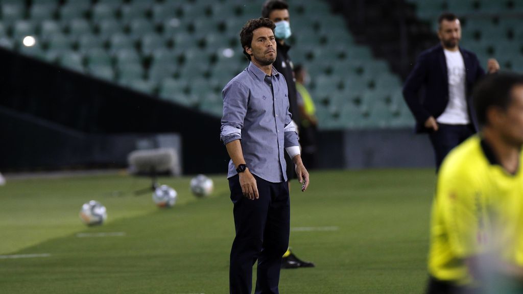 Rubi, durante el partido ante el Granada.