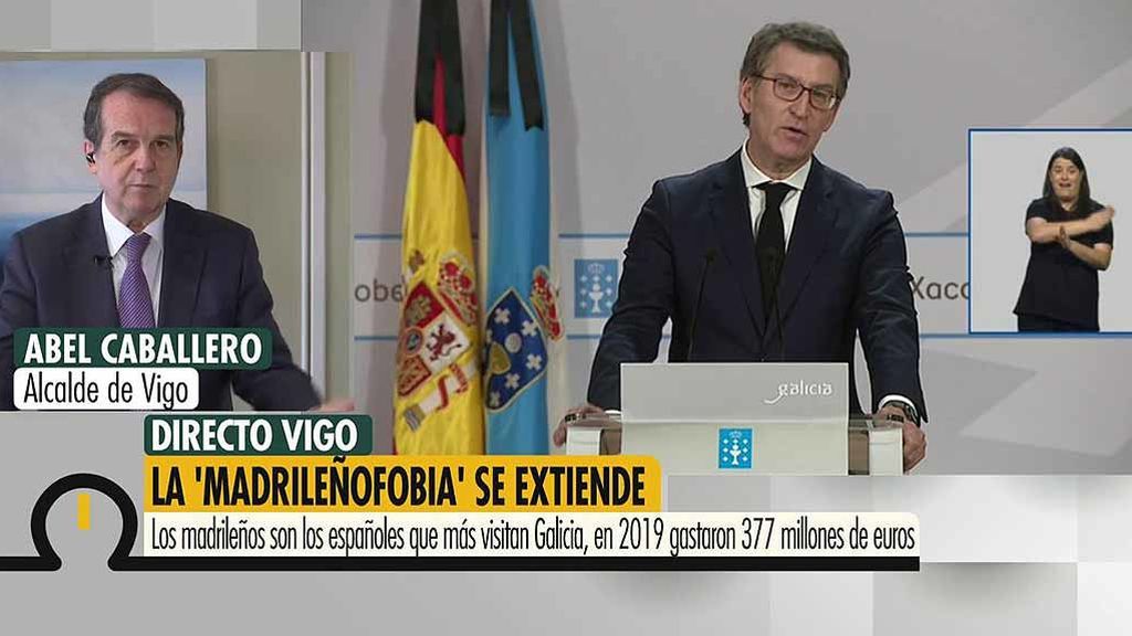 Abel Caballero, alcalde de Vigo, critica las declaraciones de Feijóo: "Rayan en la xenofobia"