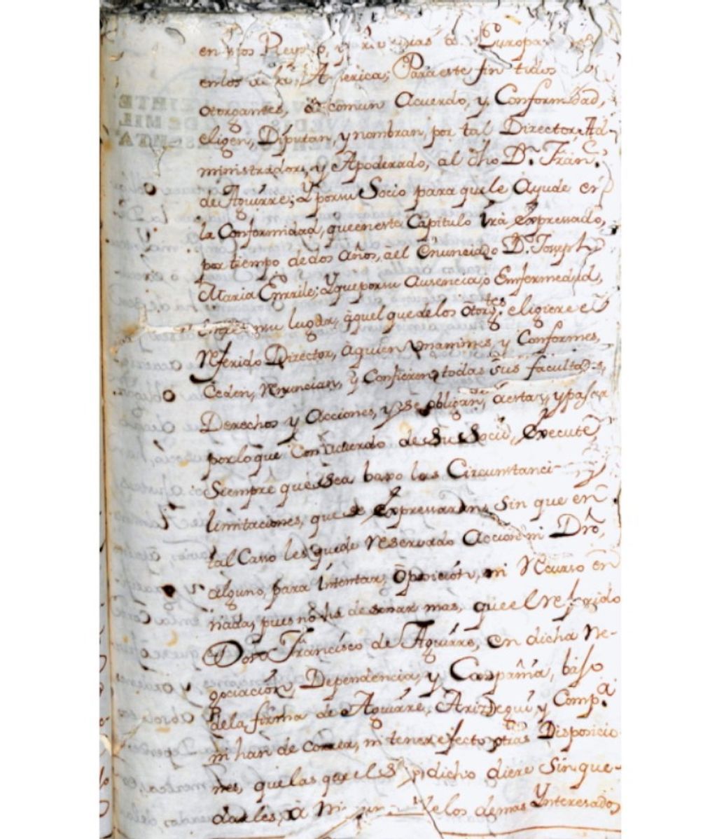 Documento de constitución de una compañia negrera