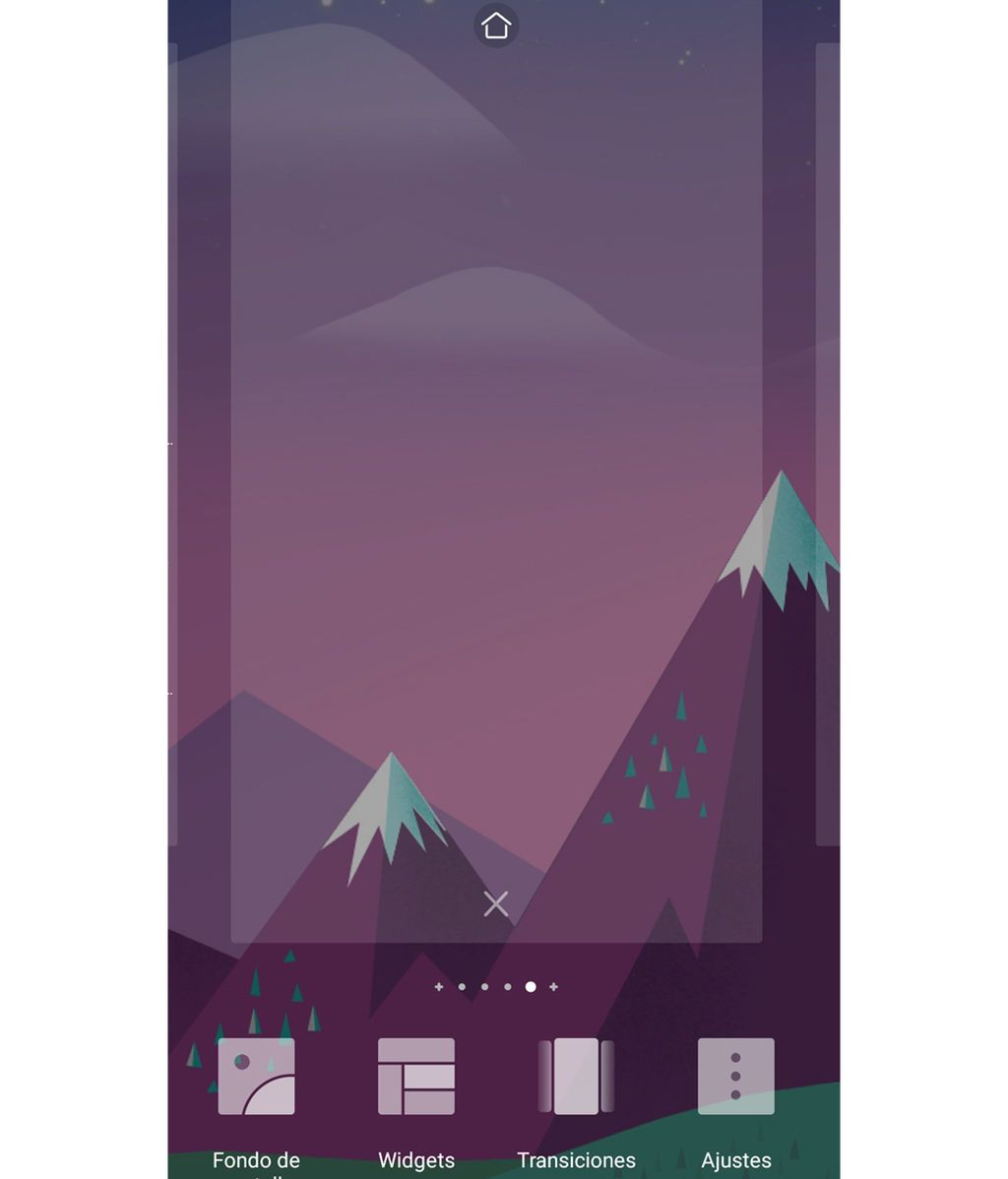 El paso para encontrar los Widgets en el móvil
