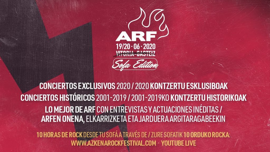 Conciertos desde el sofá: El festival Azkena Rock se realizará en formato 'online'