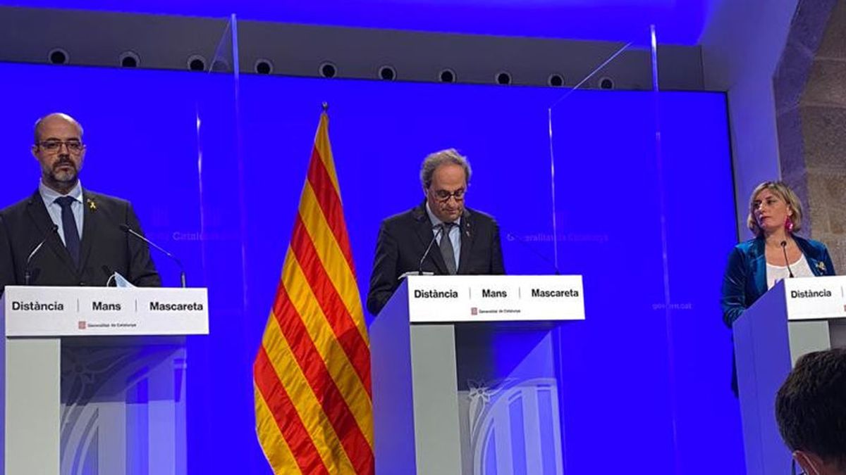 Torra pone fin al estado de alarma en Cataluña tras sólo unas horas en fase 3 Torra pone fin al estado de alarma en Cataluña tras sólo unas horas en fase 3